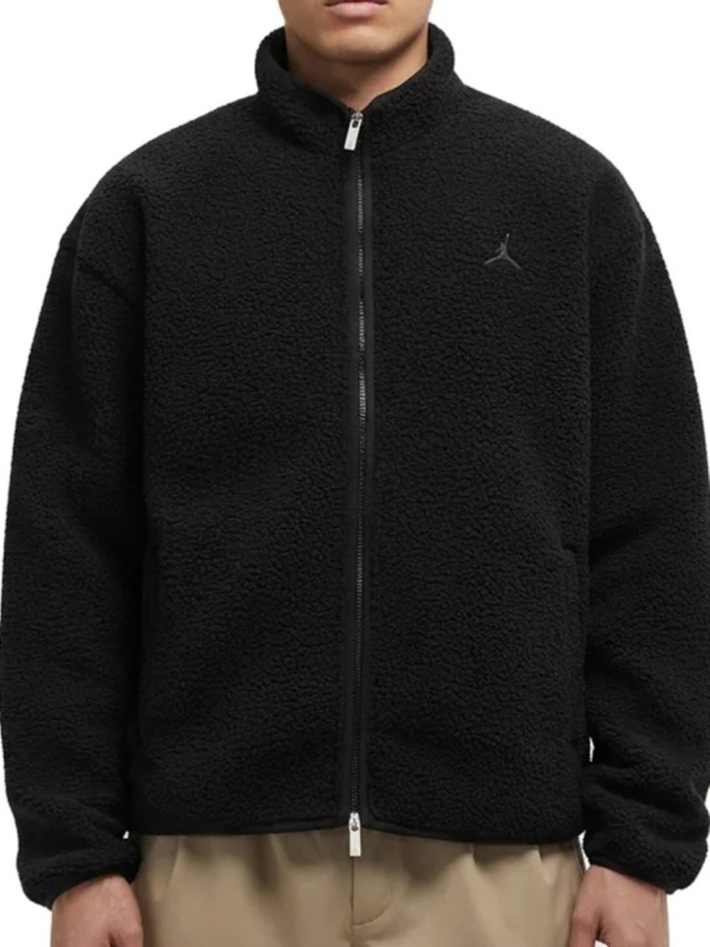 Jordan Men’s Sherpa fleece full zip jacket size m